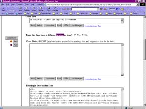 Coursebuilder typical editing screen