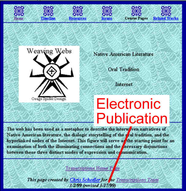 Finding Electronic Publication